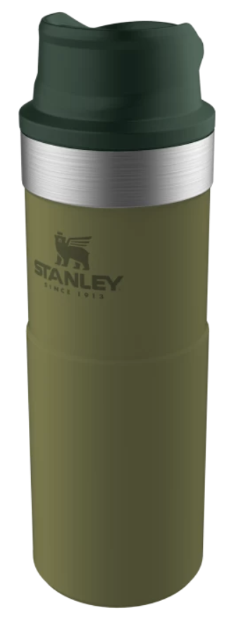 Термокружка Stanley Classic One Hand 0,47 л оливковая №1