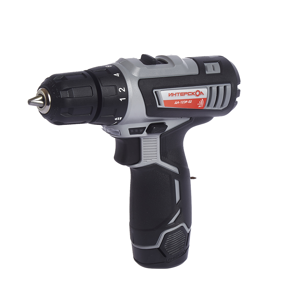 Аккумуляторная дрель-шуруповерт Интерскол ДА-12 ЭР-02 Li-ion (2х1,5 Ач) – №1