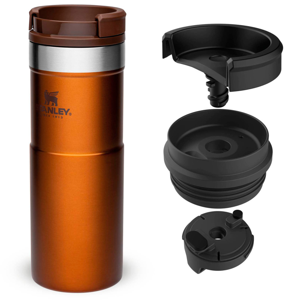 Термокружка Stanley Classic Neverleak 0,47 л темно-янтарная №1