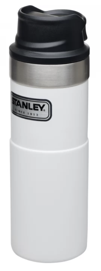 Термокружка Stanley Classic Trigger Action One Hand 0,47 л белая №1
