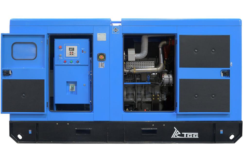 Генератор дизельный ТСС ЭД-150-Т400 в шумозащитном кожухе на прицепе №4