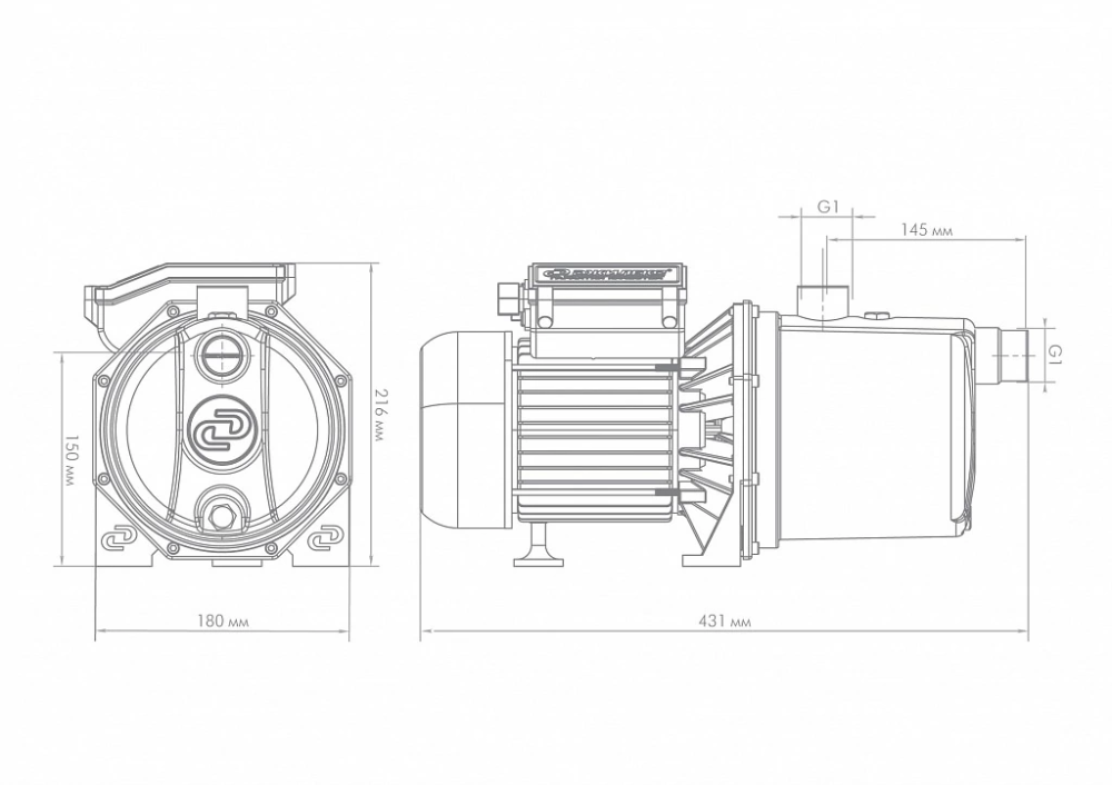 Насос поверхностный Джилекс Джамбо 70-50Н №5
