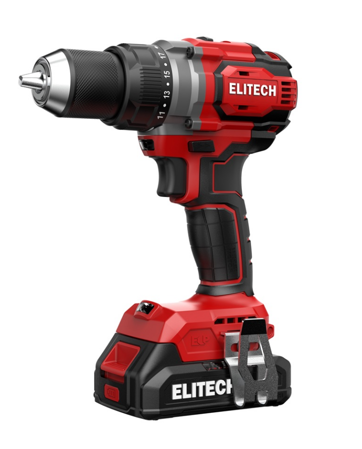 Аккумуляторная дрель-шуруповерт Elitech ДА 20СЛ2 (2х2,0 Ач) (E2201.044.01) – №1