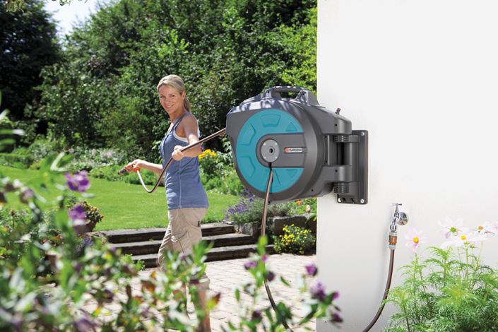 Шланг настенный автоматический на катушке Gardena Comfort 35 м №4