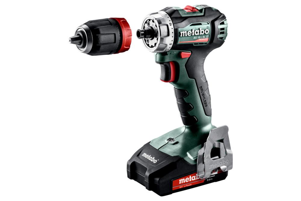 Аккумуляторная дрель-шуруповерт Metabo BS 18 L BL Quick (2х2,0 Ач) №1