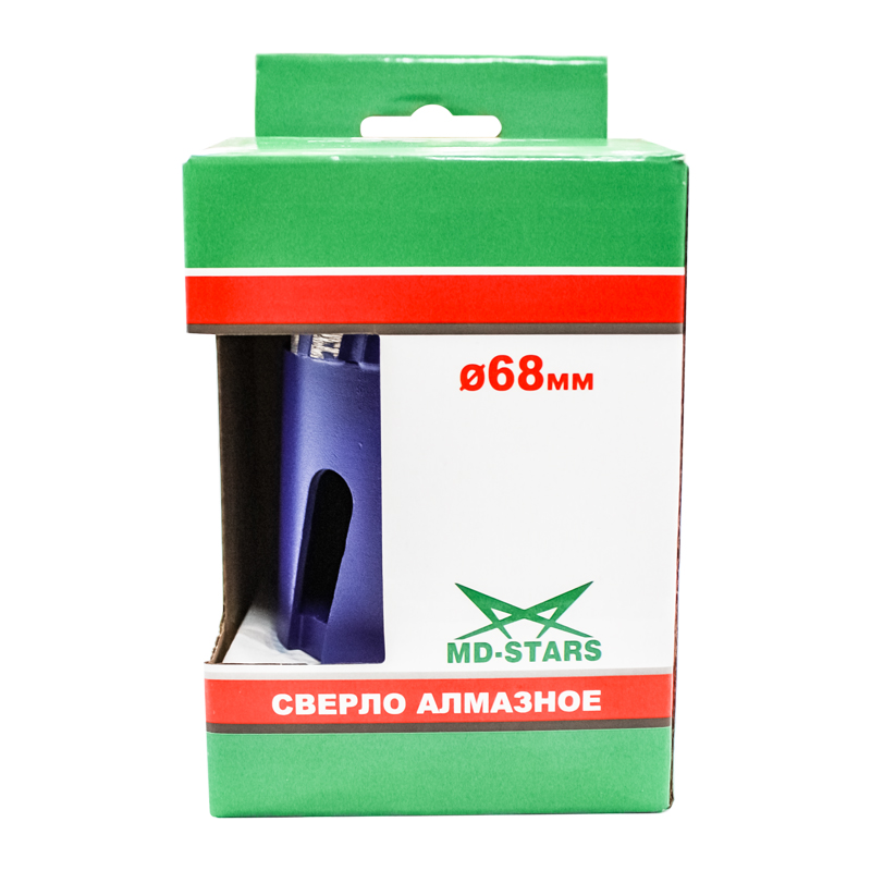 Коронка алмазная MD-Stars 68 мм + переходник SDS+ №2