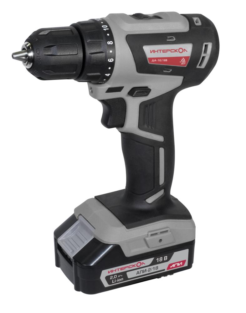 Аккумуляторная дрель-шуруповерт Интерскол МиниМАКС ДА-10/18В 42 АПИ (2х2,0 Ач) – №1
