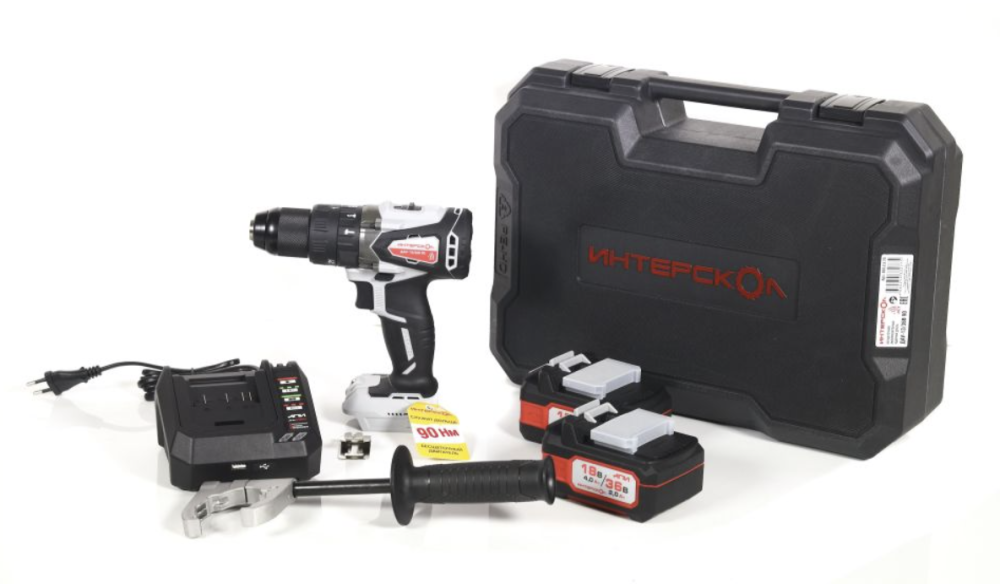 Аккумуляторная ударная дрель-шуруповерт Интерскол ДАУ-13/36В АПИ 90 (2х2,0 Ач) №2