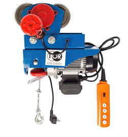 Фото товара «Таль электрическая канатная с тележкой TOR PA (модель N) 125/250 кг 20/10 м»