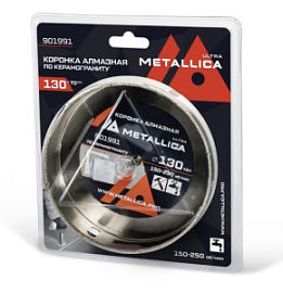 Фото товара «Коронка алмазная Metallica Ultra 130х70 мм #46 со сверлом по керамограниту, плитке»