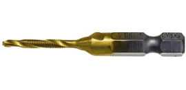 Товар «Сверло-метчик ПрофОснастка №301 HSS Р6М5 TIN М3х0,5 мм ручной, хвостовик HEX 1/4″ » Фото товара «Сверло-метчик ПрофОснастка №301 HSS Р6М5 TIN М3х0,5 мм ручной, хвостовик HEX 1/4″ »