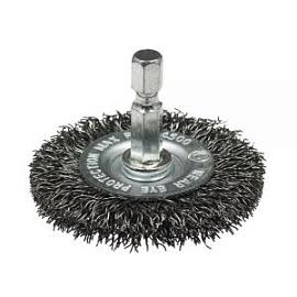 Товар «Корщетка для дрели ПрофОснастка Мастер №163 100 мм, плоская » Фото товара «Корщетка для дрели ПрофОснастка Мастер №163 100 мм, плоская »