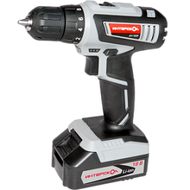 Фото товара «Аккумуляторная дрель-шуруповерт Интерскол ДА-18 ЭР Li-ion (2х1,5 Ач) слайдер »