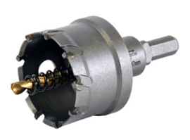 Товар «Коронка по металлу Elitech TCT 47 мм с центрирующим сверлом» Фото товара «Коронка по металлу Elitech TCT 47 мм с центрирующим сверлом»