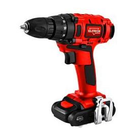 Фото товара «Аккумуляторная дрель-шуруповерт Elitech ДА 18СЛК2 Промо (2х1,5 Ач) »
