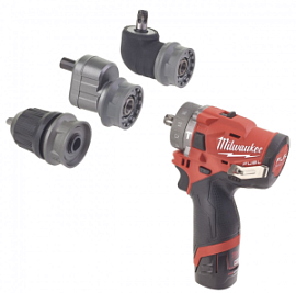 Фото товара «Аккумуляторная ударная дрель-шуруповерт Milwaukee M12 FPDXKIT-202X с насадками (2х2,0 Ач) »