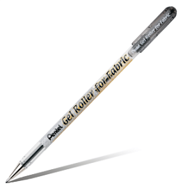 Товар «Ручка гелевая для ткани Pentel Gel Roller 1 мм, синяя» Фото товара «Ручка гелевая для ткани Pentel Gel Roller 1 мм, синяя»