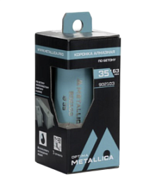 Товар «Коронка алмазная Metallica Optima 25x63 мм М16 без хвостовика сегментная по бетону» Фото товара «Коронка алмазная Metallica Optima 25x63 мм М16 без хвостовика сегментная по бетону»