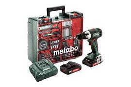 Фото товара «Аккумуляторная дрель-шуруповерт Metabo BS 18 LT Set (2х2,0 Ач) с набором 74 предметов»