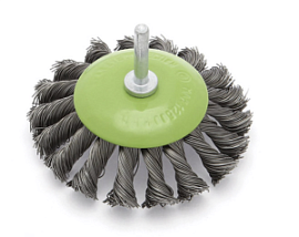 Товар «Щётка для дрели Дело Техники 100 мм крученая конусная » Фото товара «Щётка для дрели Дело Техники 100 мм крученая конусная »