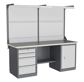 Фото товара «Верстак слесарный Верстакофф FBK 205.47.4-2F двухтумбовый »