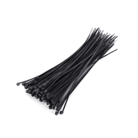 Фото товара «Стяжки нейлоновые Strong 2,5х100 мм черные (100 шт)»