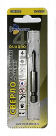 Товар «Сверло по керамике и стеклу Trio Diamond Quadro 4 мм » Фото товара «Сверло по керамике и стеклу Trio Diamond Quadro 4 мм »