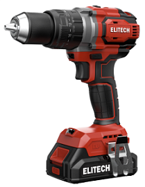 Фото товара «Аккумуляторная ударная дрель-шуруповерт Elitech ДА 20УБЛ2 (2х2,0 Ач) (E2201.047.01)»
