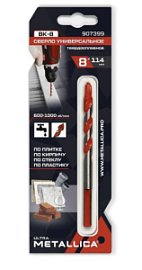 Фото товара «Сверло универсальное Metallica Ultra 8x114 мм твердосплавное спиральное»