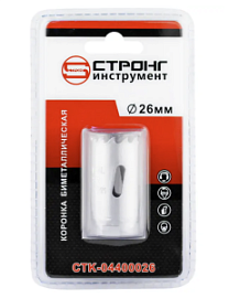 Товар «Коронка по металлу Strong Bi-Metal 26 мм, 1/2"» Фото товара «Коронка по металлу Strong Bi-Metal 26 мм, 1/2"»