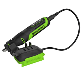 Фото товара «Аккумуляторный гравер Greenworks G24RT с принадлежностями 52 шт. (без акк. и з/у)»