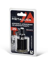 Товар «Коронка алмазная Metallica Ultra 35х70 мм #46 со сверлом по керамограниту, плитке» Фото товара «Коронка алмазная Metallica Ultra 35х70 мм #46 со сверлом по керамограниту, плитке»