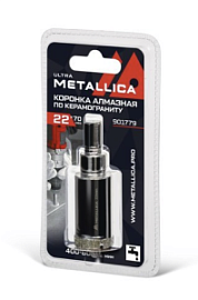 Фото товара «Коронка алмазная Metallica Ultra 22х70 мм #46 со сверлом, по керамограниту, плитке»