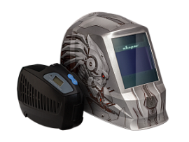 Фото товара «Маска сварщика Сварог "Хамелеон" AS-4001F с устройством подачи воздуха Р-1000 (хищник)»