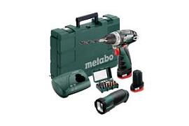 Фото товара «Аккумуляторная дрель-шуруповерт Metabo PowerMaxx BS Basic (2х2,0 Ач) + фонарь TLA»