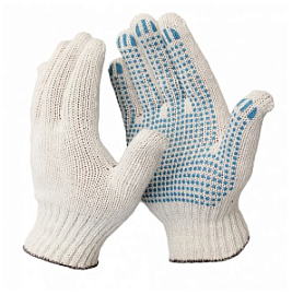 Товар «Перчатки 5-ти ниточные 7,5 класс с ПВХ Экстра точка» Фото товара «Перчатки 5-ти ниточные 7,5 класс с ПВХ Экстра точка»