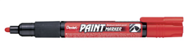 Товар «Маркер-краска перманентный Pentel Paint 4 мм, красный» Фото товара «Маркер-краска перманентный Pentel Paint 4 мм, красный»