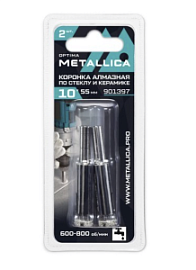 Фото товара «Коронка алмазная Metallica Optima 10x55 мм #80 по стеклу/плитке (2 шт)»