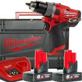 Фото товара «Аккумуляторная дрель-шуруповерт Milwaukee M12 FDD-602X FUEL (2х6,0 Aч)»
