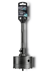 Фото товара «Коронка твердосплавная SDS-max Metallica Optima 100x250/110 мм М22х2,0 мм с адаптером»