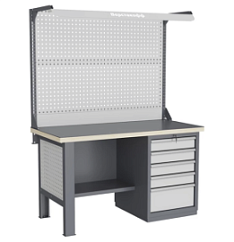 Фото товара «Верстак слесарный Верстакофф FBK 1551.15.3-2F однотумбовый »