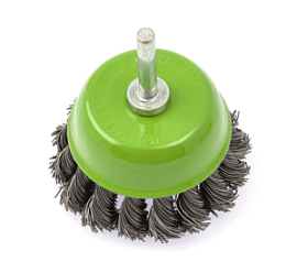 Товар «Щётка для дрели Дело Техники 75 мм крученая чашка » Фото товара «Щётка для дрели Дело Техники 75 мм крученая чашка »