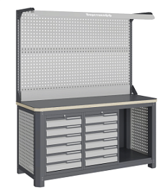 Фото товара «Верстак слесарный Верстакофф MCN 1552.S66.1-2F»