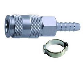 Фото товара «Переходник рапид муфта-елочка Elitech 6 мм + кольцо 6х11 мм»