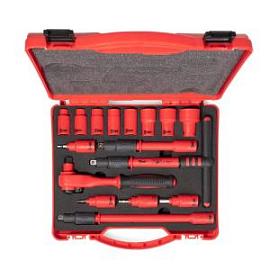 Товар «Набор диэлектрических инструментов КВТ Профи 3/8" НИИ-16 (16 шт)» Фото товара «Набор диэлектрических инструментов КВТ Профи 3/8" НИИ-16 (16 шт)»