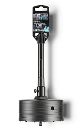 Фото товара «Коронка твердосплавная SDS-max Metallica Optima 130x250/110 мм М22х2,0 мм с адаптером»