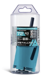 Фото товара «Коронка алмазная Metallica Optima 72x63 мм М16 сегментная с хвостовиками HEX, SDS-plus по бетону»