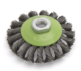 Фото товара «Щётка для УШМ Дело Техники 100 мм крученая конусная »