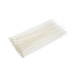 Фото товара «Стяжки нейлоновые Strong 2,5х100 мм белые (100 шт)»