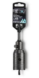 Фото товара «Коронка твердосплавная SDS+ Metallica Optima 45x160/100 мм М22х2,0 мм с адаптером»